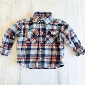 H&M flannel snap shirt (size 2T)